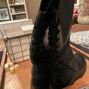 Extra Wide Calf Size 11 Women’s Black Boots